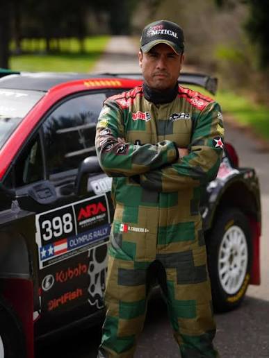 Ricardo Cordero with his Lancia Rally2
